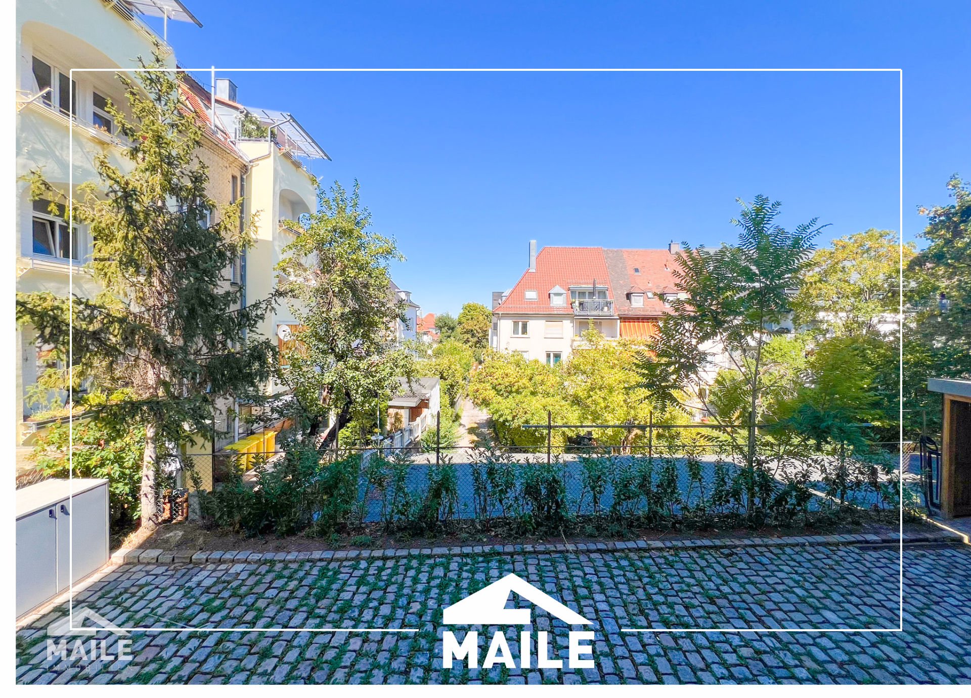 Ausblick vom Balkon