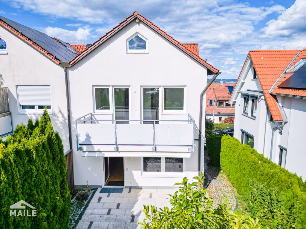 Hausansicht Garten