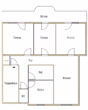 Grundriss - Schöne helle 4-Zimmer-Wohnung mit großer Terrasse im Zentrum, WG-geeignet