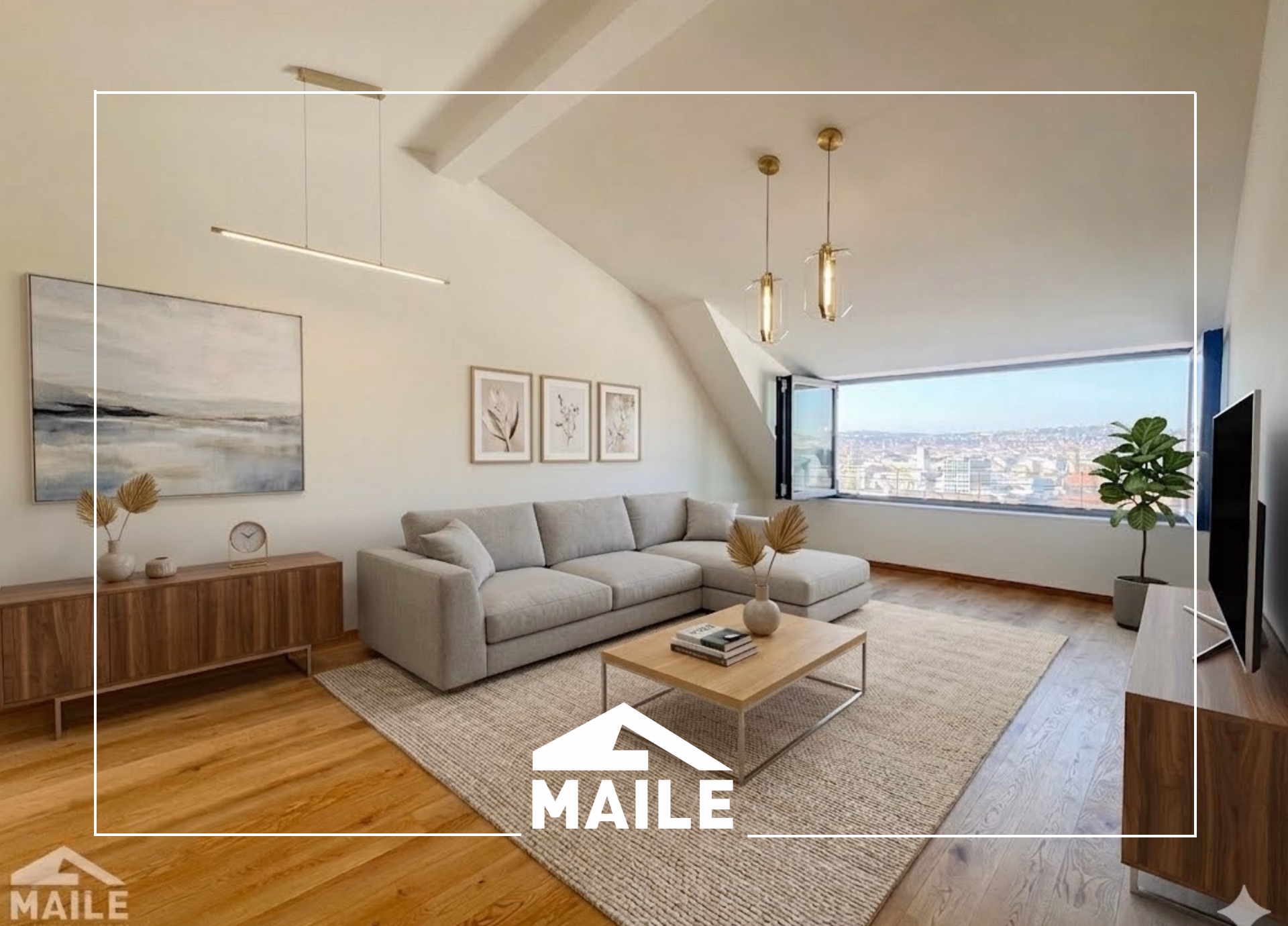 Wohnzimmer (Beispielhafte Visualisierung)