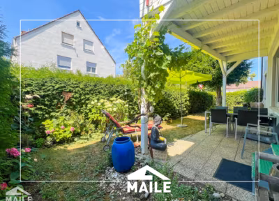 Charmante 4-Zimmerwohnung mit Terrasse, Garten, Einbauküche und Garage, 73230 Kirchheim unter Teck, Erdgeschosswohnung zum Kauf
