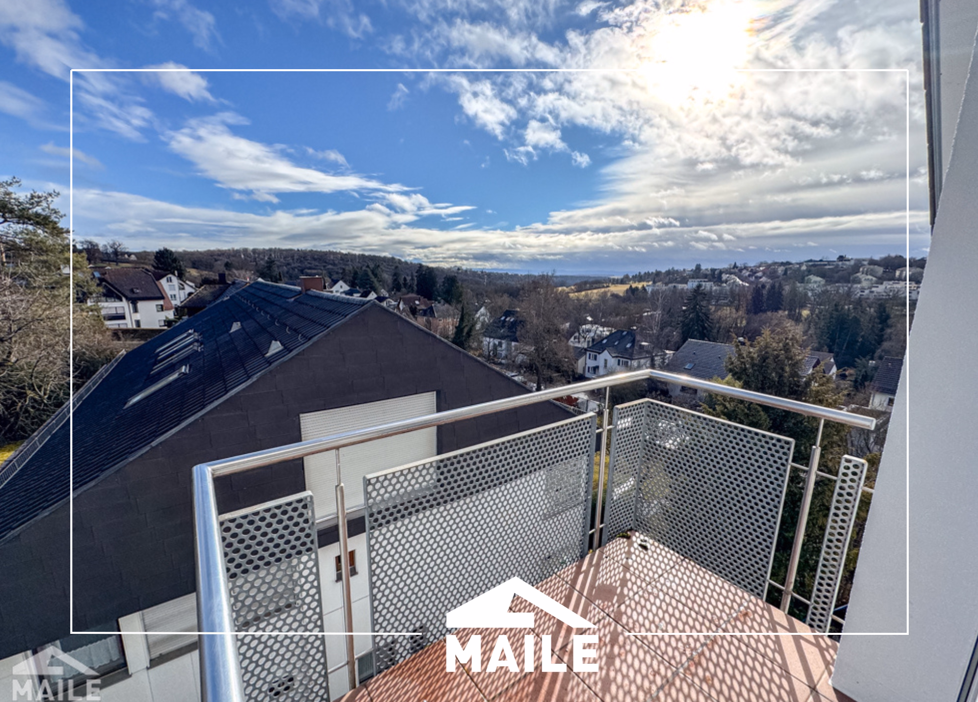 Ausblick von Balkon