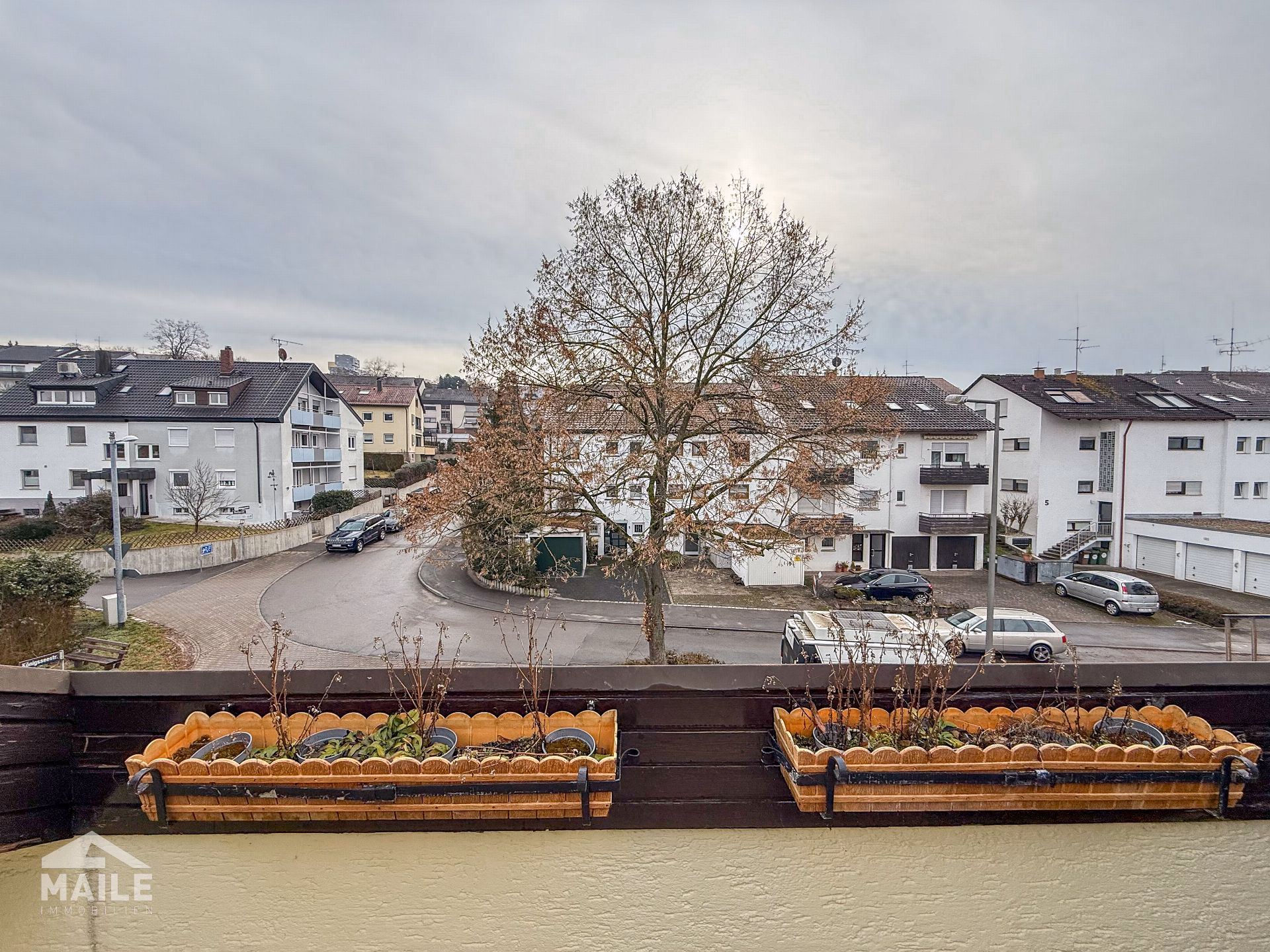 Ausblick vom Balkon
