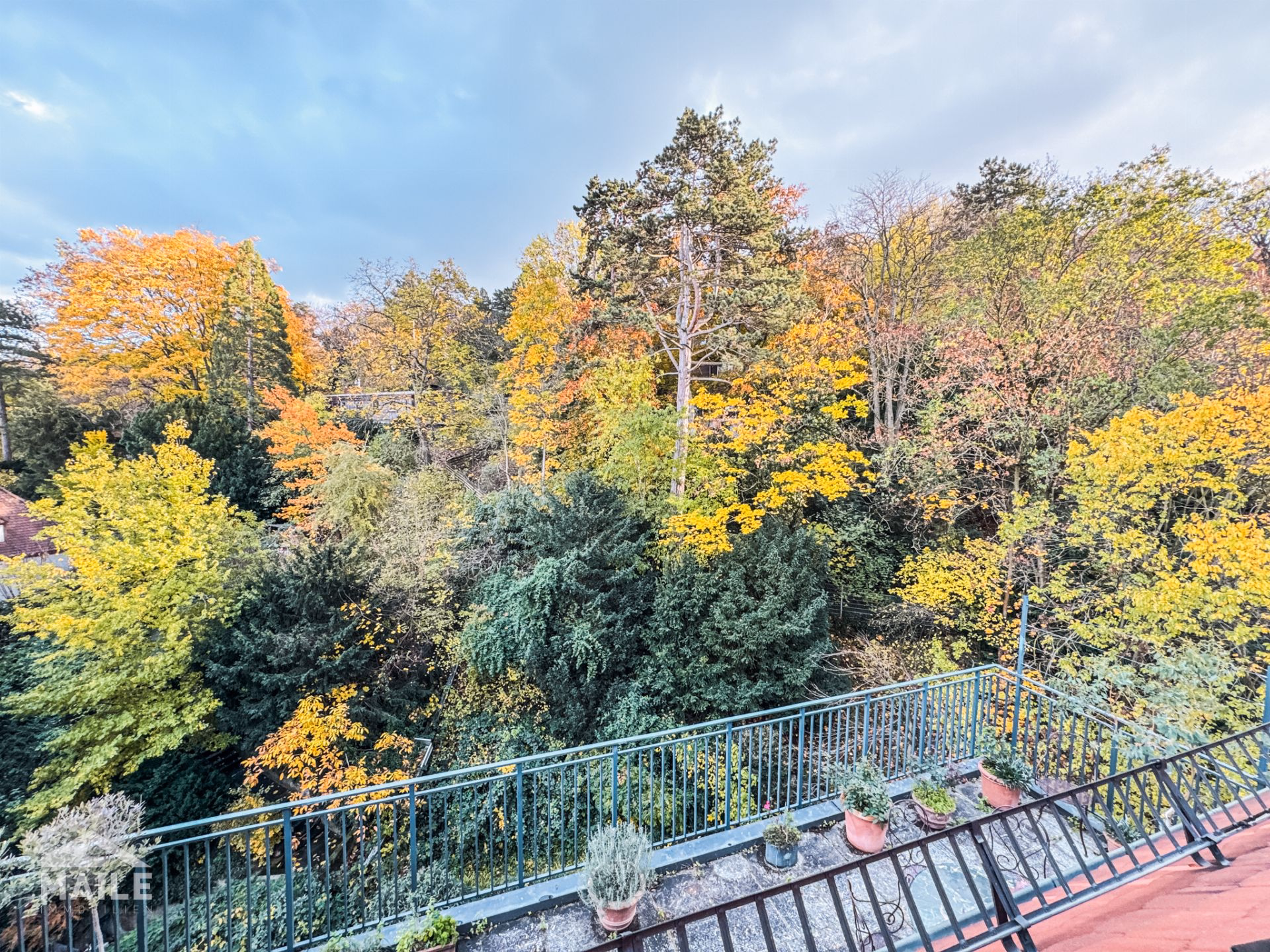 Blick rückwärtig auf die Karlshöhe