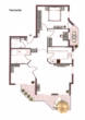 Grundriss Variante - Hochwertige und sanierte 3,5-Zimmer-Wohnung mit Garagenstellplatz und 2 Balkonen!