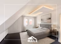 Schlafzimmer-virtuelles Home Staging