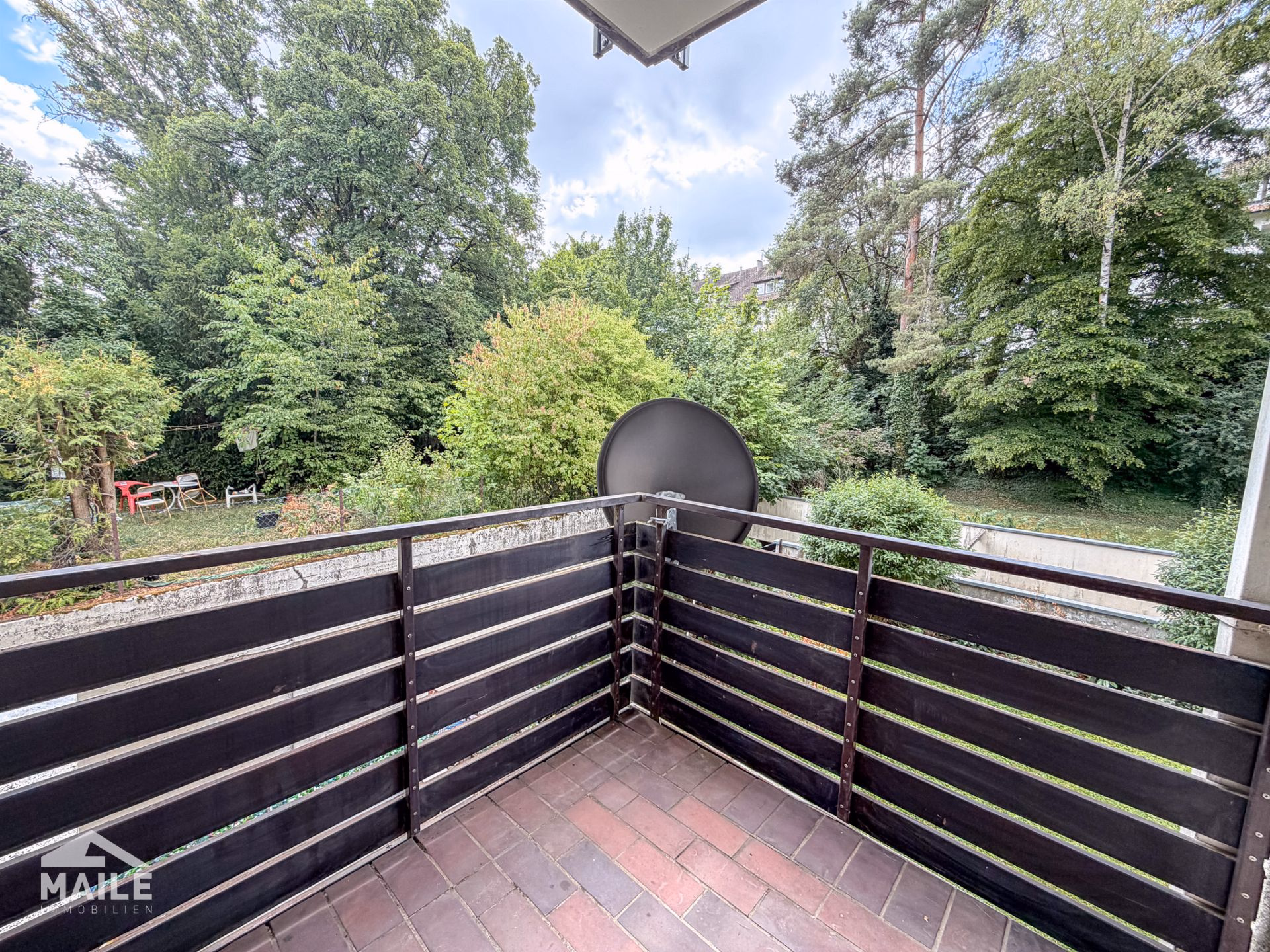 Balkon Arbeitszimmer