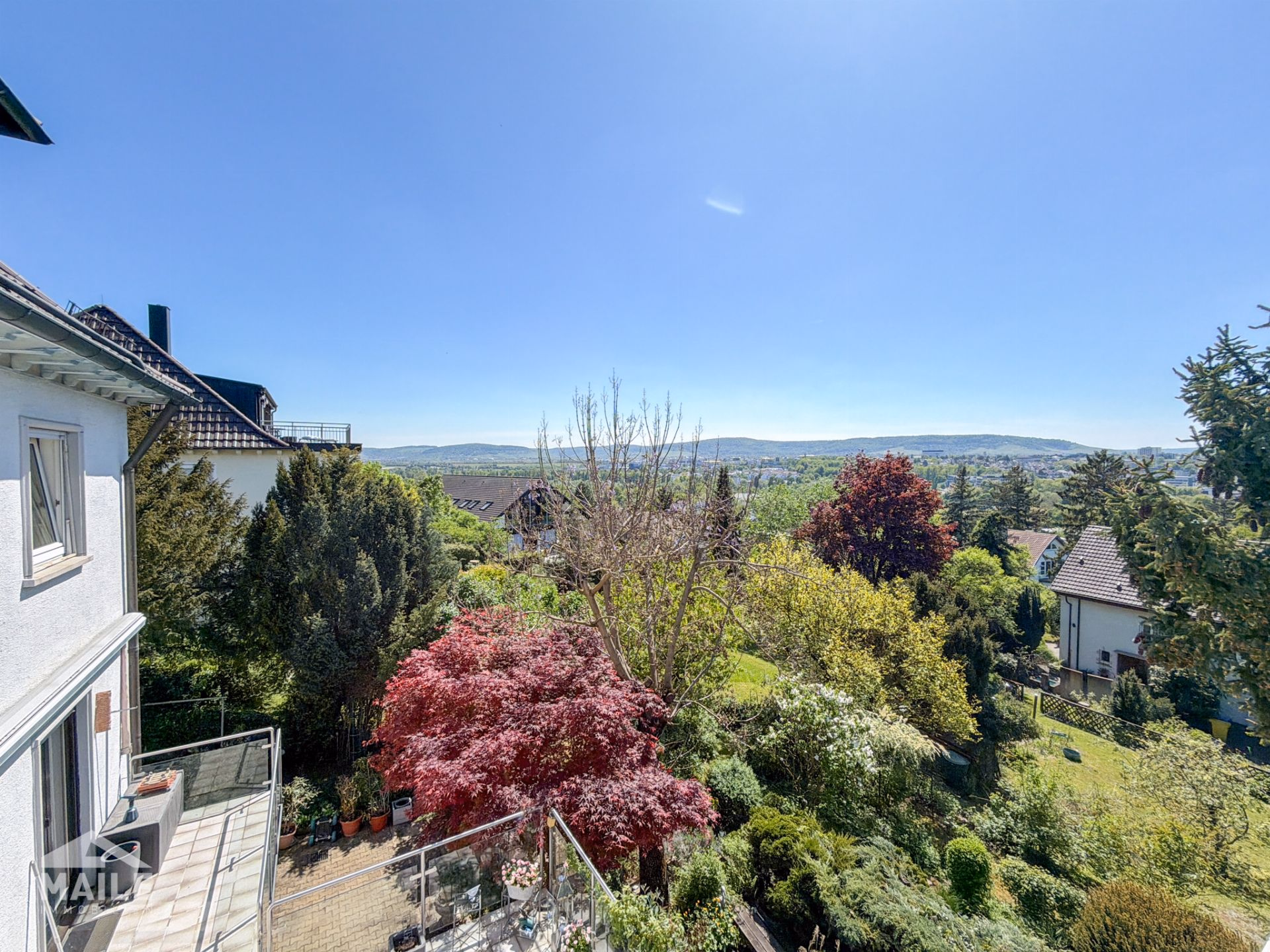 1.OG :Ausblick vom Balkon