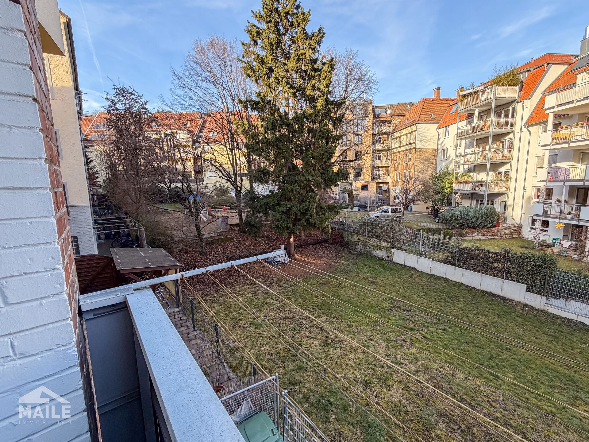 Ausblick von Balkon