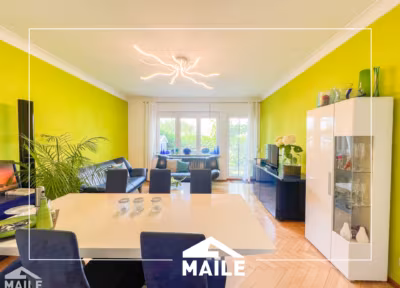 Charming 4-room apartment with a terrace, garden, built-in kitchen, and garage, 73230 Kirchheim unter Teck, First-floor apartment