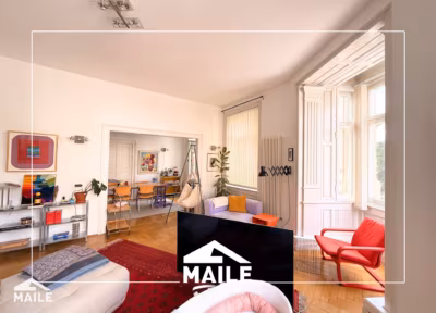 Fantastic, centrally located 5-room apartment in an old building with new EBK, 2 balconies and loggia, 70178 Stuttgart Stuttgart-Mitte, Apartment