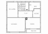 Grundriss - Hochwertige 3 Zimmer Wohnung mit Parkettböden und Balkon in gefragter Lage