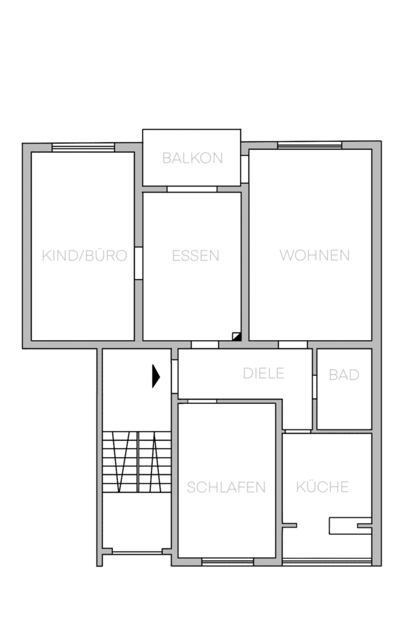 Sanierte Wohnung mit schönem Grundriss und popular Balkon