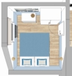 Visualisierung des Arbeits-/Gästezimmers - Frisch renovierte, möblierte 3-Zimmerwohnung im schönen Stuttgart-Sillenbuch