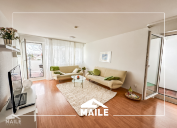 Barrierefreie, gepflegte 2,5 Zimmerwohnung mit Balkon und TG, 71686 Remseck am Neckar, Etagenwohnung